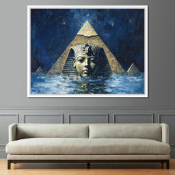 Pharaoh's Timeless Reflection - NicheCanvas