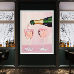 I Only Drink Champagne - NicheCanvas