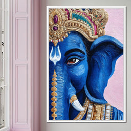 Lord Ganesha Blue Majesty - NicheCanvas