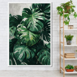 Monstera Garden Stillness - NicheCanvas