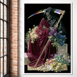 Death Rests With Fallen Petals - NicheCanvas
