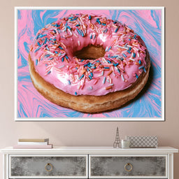 Pink Donut - NicheCanvas