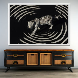 Leopard In Radiant Echoes - NicheCanvas