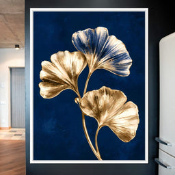 Gilded Leaves Upon The Deep Night - NicheCanvas