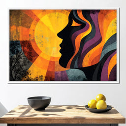 Radiant Solstice Silhouette - NicheCanvas