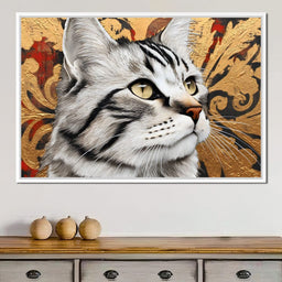 Regal Feline Elegance Captured - NicheCanvas