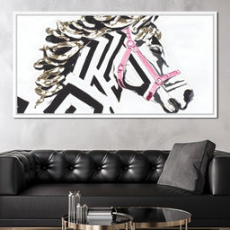 Zebra Stripes Lush Contrast - Alicia Smith - NicheCanvas
