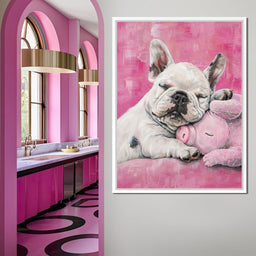 Slumbering Frenchie Dreams - NicheCanvas