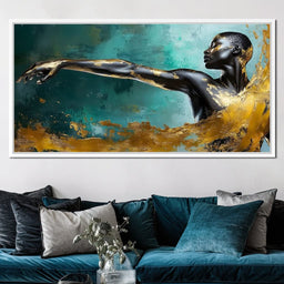 Golden Essence of Movement - NicheCanvas