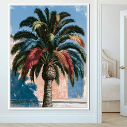 Painted Palms Under Southern Light - NicheCanvas