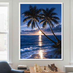 Last Light Over Distant Shores - NicheCanvas