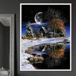 Silent Solstice By The Frozen Shore - NicheCanvas