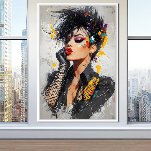 Rebel Glamour Explosion Canvas Print