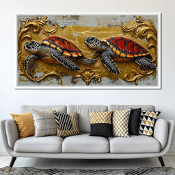 Golden Shell Odyssey - NicheCanvas