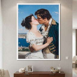 Regency Lovers Coastal Kiss - NicheCanvas
