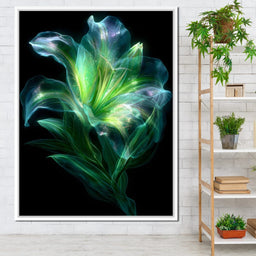 Radiant Emerald Flora Pulse - NicheCanvas