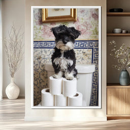 Puppy King of Soft Thrones - NicheCanvas