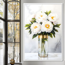 Opulent Peony Elegance - NicheCanvas