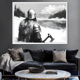 Viking_s Icy Vigilant Journey - NicheCanvas