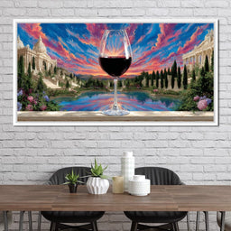 Majestic Vineyard Reflections - NicheCanvas