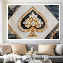 Golden Ace Diamond Blossom - NicheCanvas