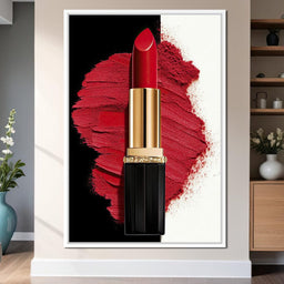 Velvet Lipstick Burst - NicheCanvas