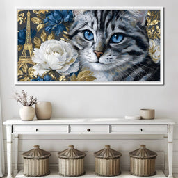 Parisian Elegance Feline Dreams - NicheCanvas