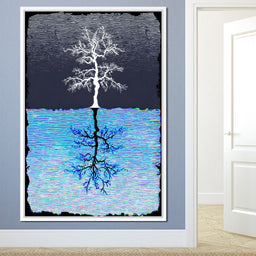 Binary Tree Reflection Pulse - NicheCanvas