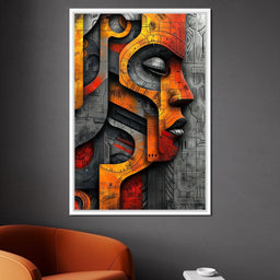 Metallic Face Labyrinth Illusion - Cole Williams - NicheCanvas