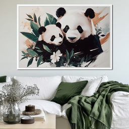Panda Blissful Embrace - NicheCanvas