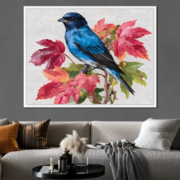 Bluebird Autumn Elegance - NicheCanvas