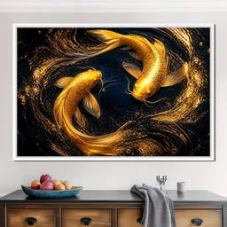 Koi Gold Current - NicheCanvas