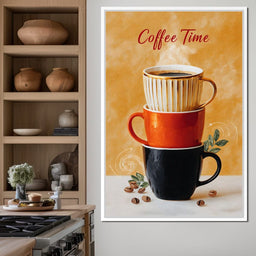 Coffee Time Stacked Mugs - NicheCanvas