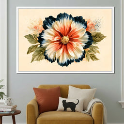 Rustic Petals Dancing Under Shadow - NicheCanvas