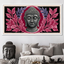 Tranquil Lotus Buddha Reverie - NicheCanvas