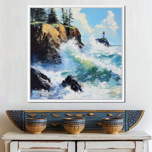 Ocean Waves Dance Sentinel Canvas Print