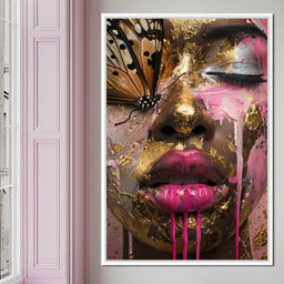 Golden Monarch Radiance - NicheCanvas