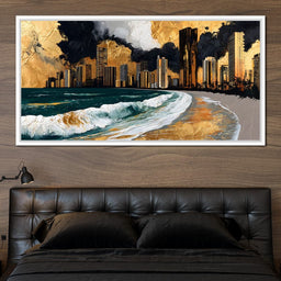 Gilded Towers Beyond The Tides - NicheCanvas
