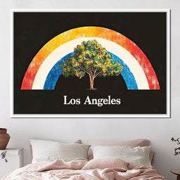 Los Angeles Rainbow Grove of Dreams - NicheCanvas