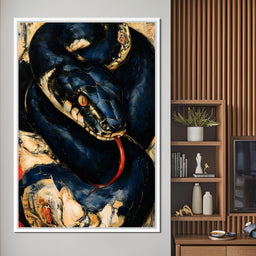 Coiled Ancient Predator Rising - NicheCanvas