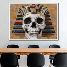 Ancient Echoes Pharaoh Skull - Raven Blackwood - NicheCanvas