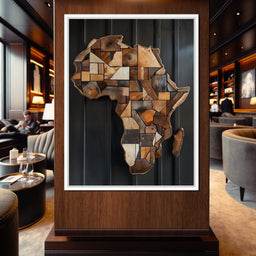 Africa Wooden Art - Johanjjf - NicheCanvas