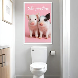 Take Your Time Piglet Pals - NicheCanvas