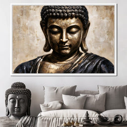 Golden Stillness Of Inner Reflection - NicheCanvas