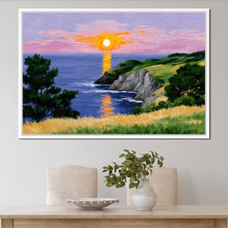 Golden Horizon Seaside Dreams - NicheCanvas