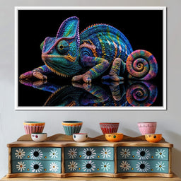 Chromatic Chameleon - TooplesArt - NicheCanvas