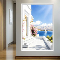 Coastal Sunlit Retreat - NicheCanvas