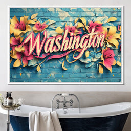 Floral Washington - NicheCanvas