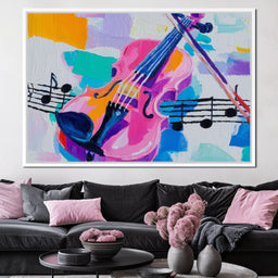 Melodic Violin Vibrance - NicheCanvas