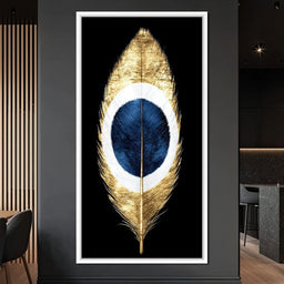 Golden Feather Midnight Eye - NicheCanvas
